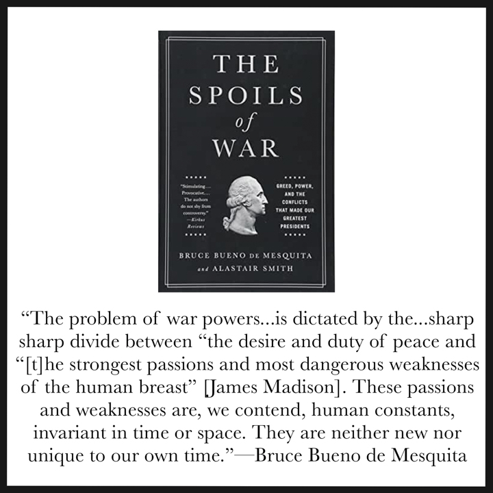 the spoils of war Bruce Bueno De Mesquita