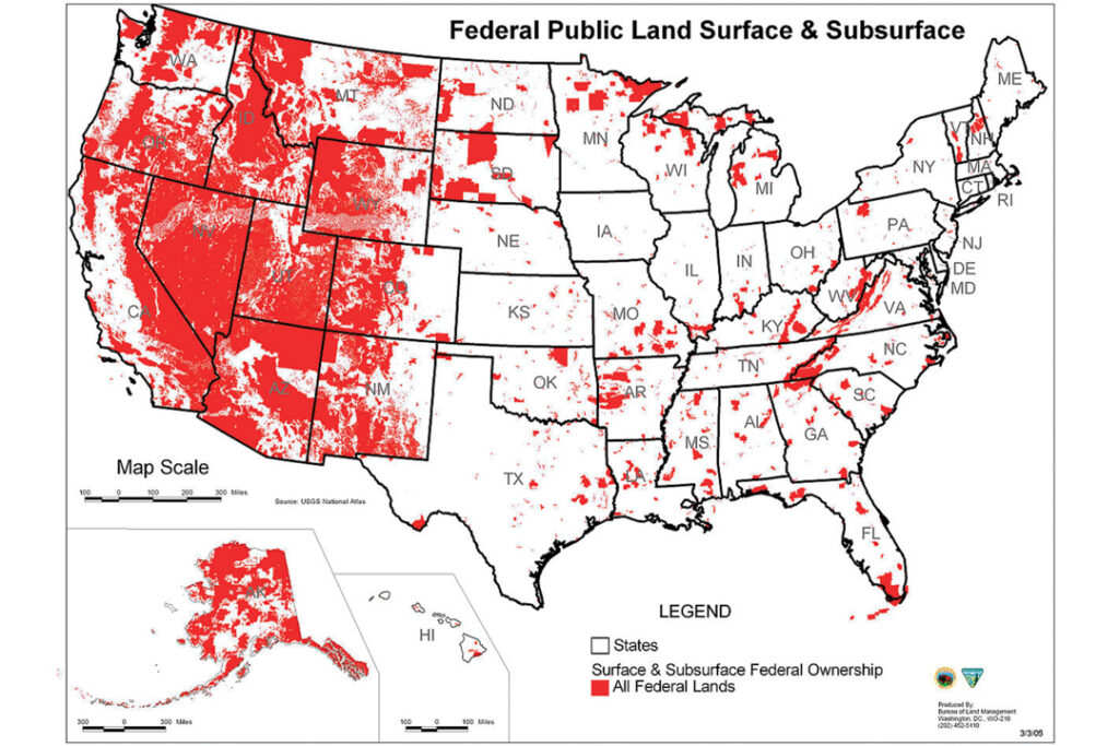 federal land surface and subsurface 
