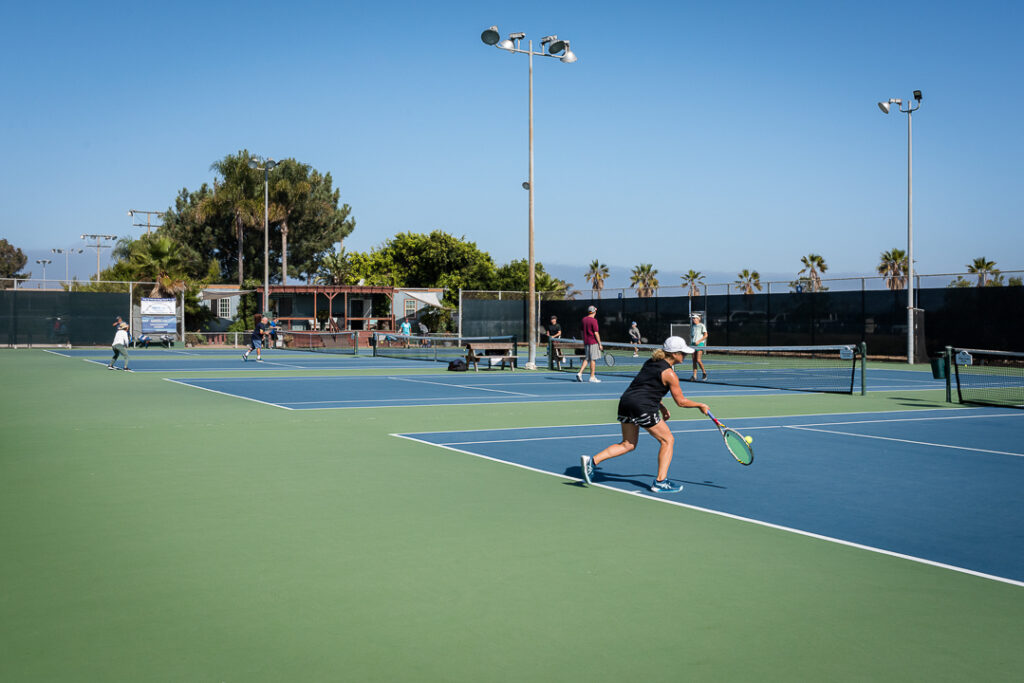 Peninsula Tennis Club’s east side courts